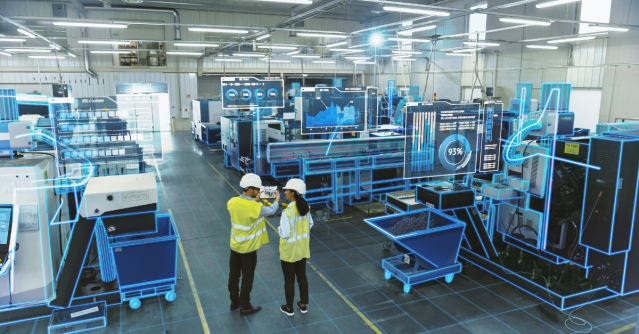 A digital twin of the plant representing historical machine information contributes to reliability and efficiency within manufacturing processes